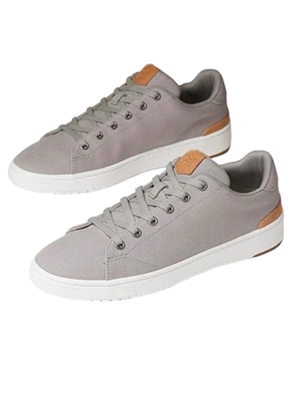 TOMS Mens Trvl Lite 2.0 Gray Canvas Sneaker